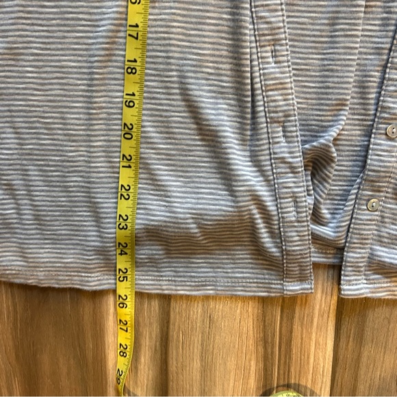 zac & Rachel women's extra large horizontal stripe button front top cardigan - Picture 7 of 10